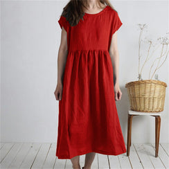 Women's Linen Casual Dress