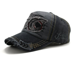 Shark Denim Snapback Cap