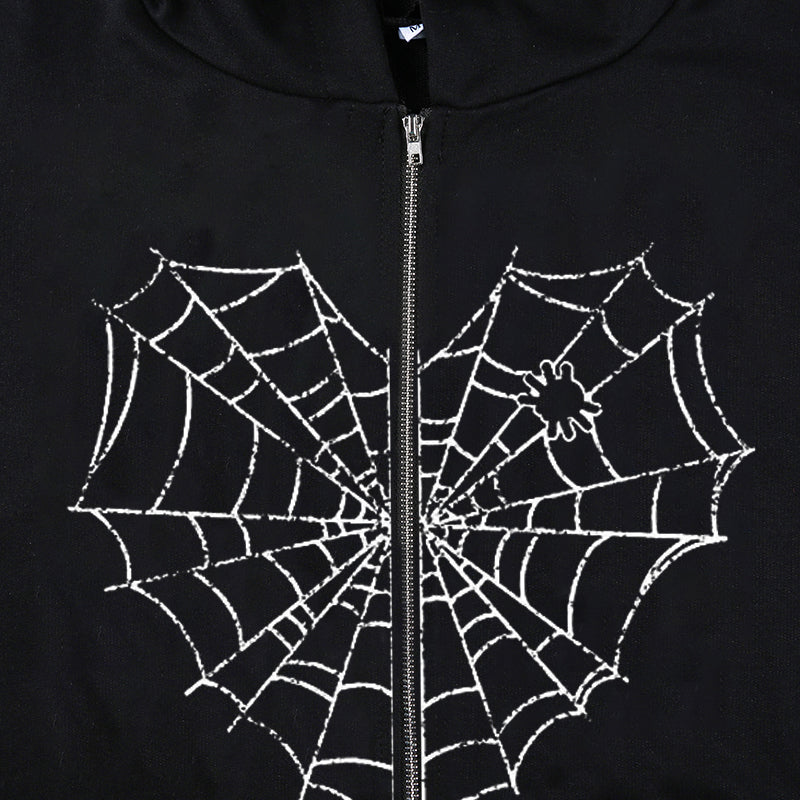 Printed Zip Hoodie