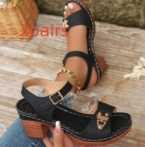 Women's Chunky Heel Sandals II