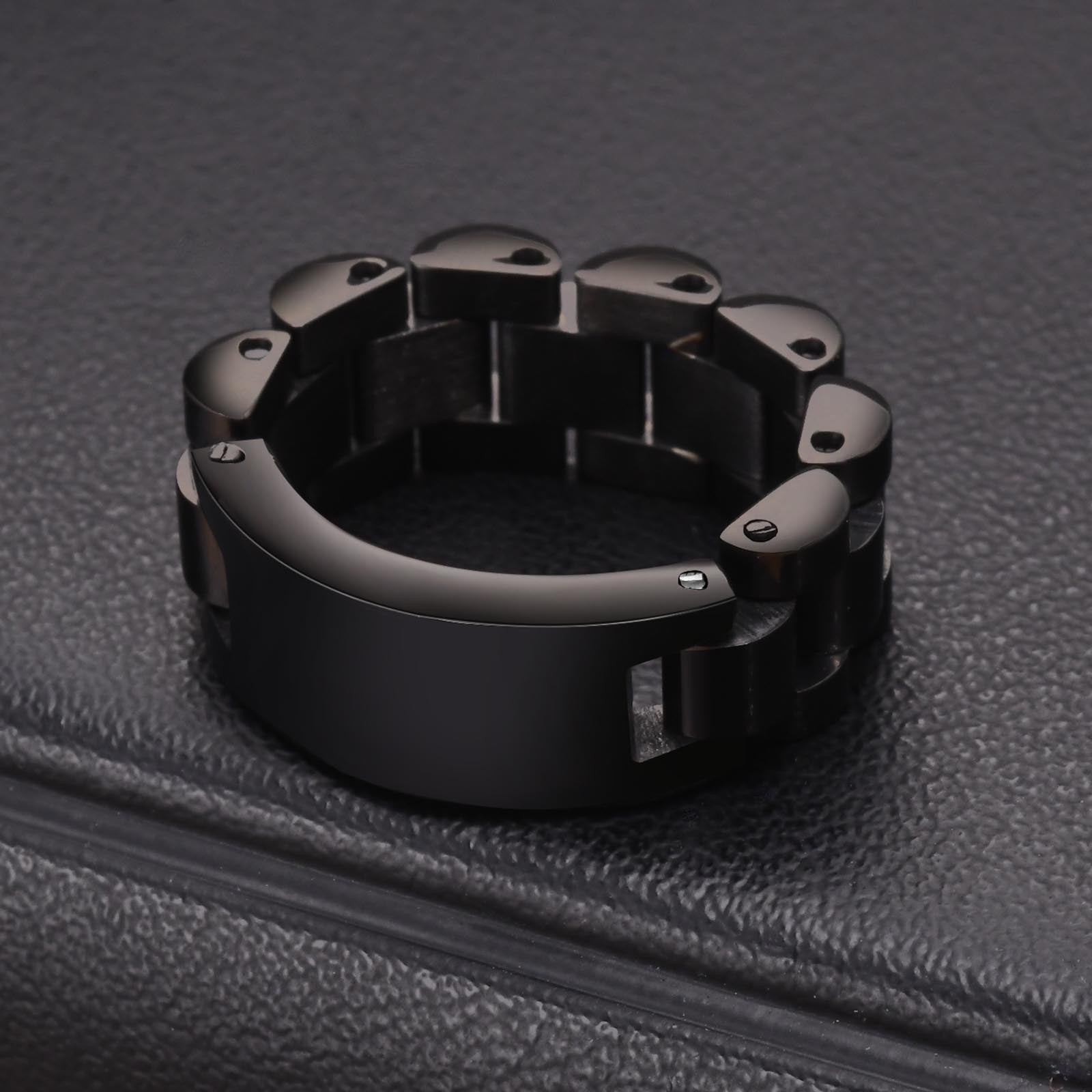 Men's Steel Signet Ring
